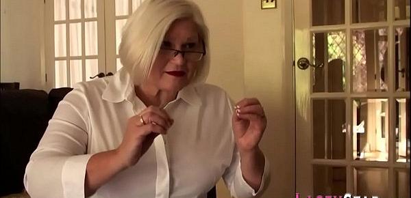  Dominated gran Lacey Starr gets throated